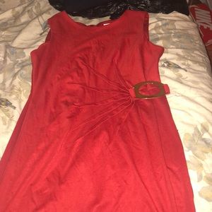 Red going out dress